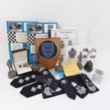 Various Police ephemera, including epaulettes, history booklets, pewter figures etc