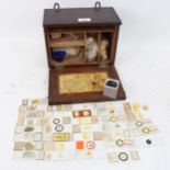 A Paragon Home Office First Aid kit (Factory Department) circa 1920s, various contents, width 24cm