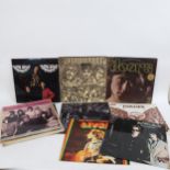 Various Vintage vinyl LPs and records, including Jimi Hendrix, Jethro Tull, The Doors etc (boxful)