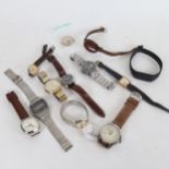 A quantity of mixed wristwatches, to include Oris, Sterling etc