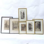 Various etchings and engravings (6)