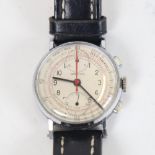 A Vintage Breitling stainless steel-cased chronograph wristwatch, serial no. to the back of the case