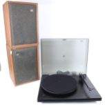 REGA - a Planar 3 turntable, with tone arm and cartridge, serviced in 2021 including the fitting