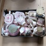 Victorian lustre teapots, jugs etc