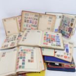 Various Vintage postage stamp albums