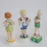 3 Royal Worcester children figures - Monday, Wednesday and Friday's Child
