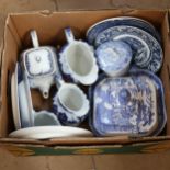 Victorian Willow pattern china etc