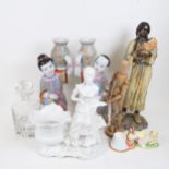 Artist's lay figure, Oriental porcelain figural vases, Leonardo Collection Bright Star figure etc