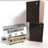 A Chapman FM95 valve tuner, a Chapman Reslo FM2005 tuner and a pair of Wharfedale Denton 2
