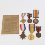 A group of 3 First World War Service medals, to 57216 Sapper C W Bishopp Royal Engineers, comprising