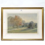 19th century watercolour, horses in country park, indistinctly signed J S Farer? and dated 1875,