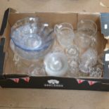 Glass jugs, jars and bowls