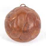 A 1950s Fulham Football Club signed Sanfine leather football, including Bobby Robson, Joe Bacuzzi,