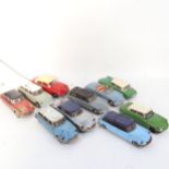 10 vintage Citroen tin plate cars