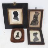 Various silhouettes, including example of Glasgow Bellman dated 1826 (4)