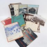 Second World War books, Motorcycle Show catalogue etc