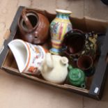Vintage terracotta jug, vase etc