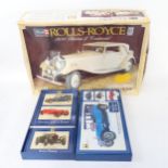 A Revell Rolls-Royce Phantom II Continental kit, and a motorist's gift box