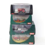 4 boxed Schuco miniature models, including 3 tractors