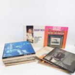Various Vintage vinyl LPs and records, including Pee Wee Russell, Buddy Rich, Django Reinhardt
