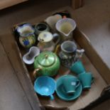 Art Deco jugs, teapot and teaware