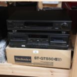 TECHNICS - a stacking Hi-Fi system, comprising stereo synthesiser tuner ST-GT550, and stereo