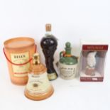Various spirits, including Bell's Ceramic Old Scotch Whisky in original box, Royal Doulton Whyte and