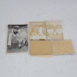 2 Beatles gold plated sculptured trading cards - Beatles For Sale and Abbey Road, together with a