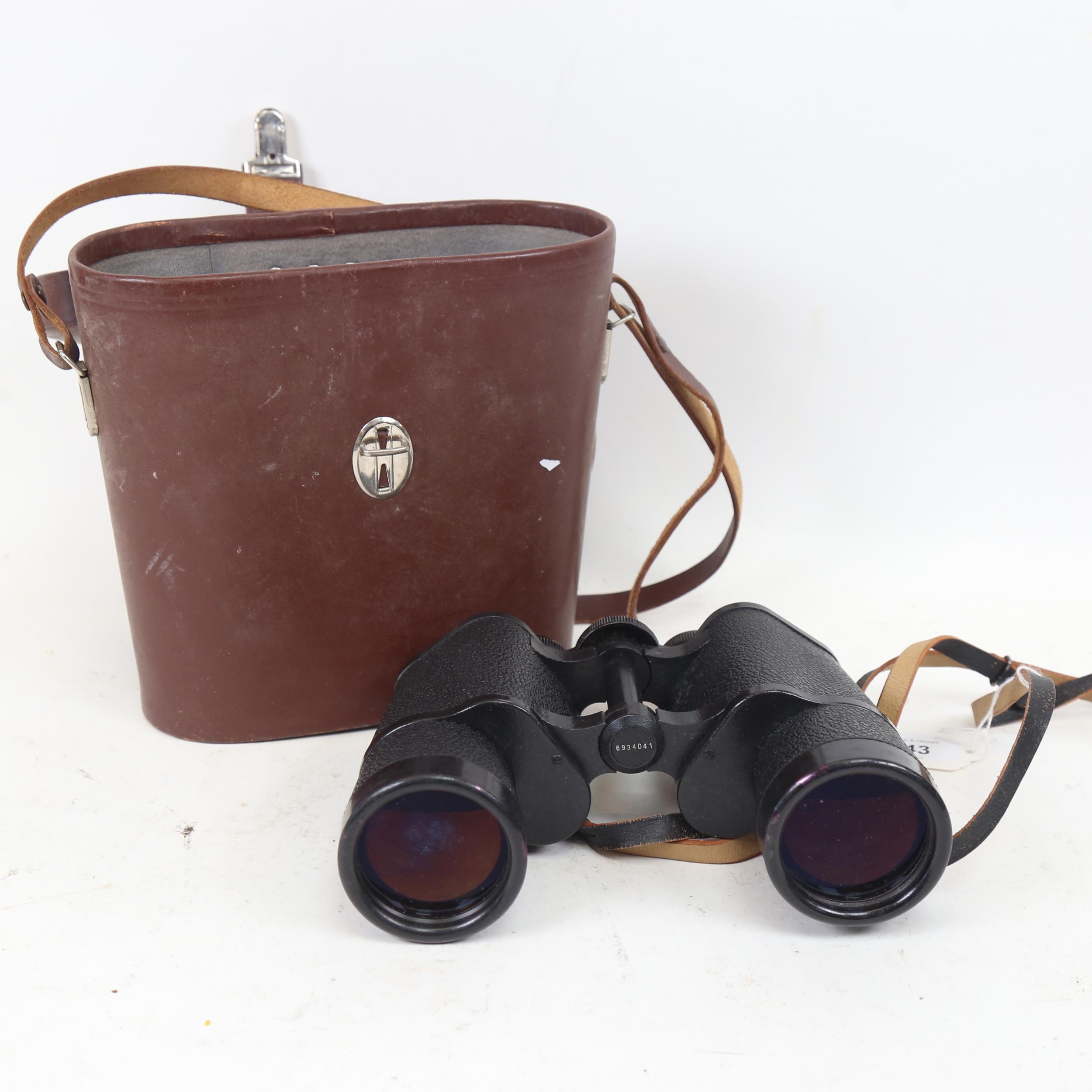 Carl Zeiss Jena 10x50 multi-coated binoculars, serial no. 6934041, cased