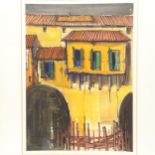 Watercolour, Venetian scene, mounted but not framed, overall 52cm x 67cm