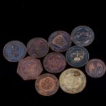 A group of various coins