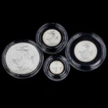 1998 silver proof Britannia Collection coin set