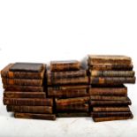 A group of Antiquarian leather-bound books