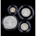 **DATE CHANGE** 2001 silver proof Britannia Collection coin set