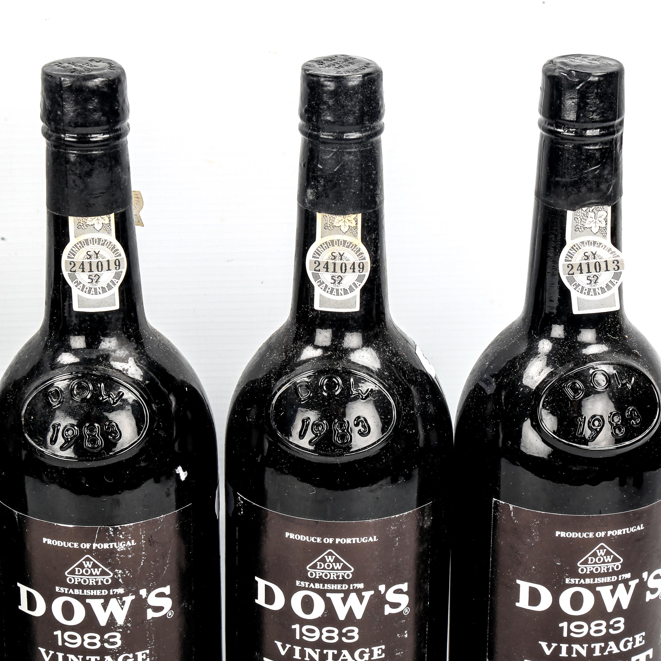 6 bottles of Dows 1983 Vintage Port From a local private cellar - Image 3 of 3