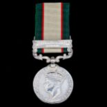 George VI India Campaign medal with North West Frontier 1936-37 bar, inscribed to 11523 Sepoy