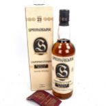 Springbank, Cambeltown, 21 Year Old Single Malt Scotch Whisky, 1995 release, in original box, 70cl