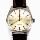 OMEGA - a Vintage stainless steel Geneve mechanical wristwatch, ref. 135.041, circa 1969, silvere