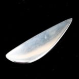 HANS HANSEN - a large Danish sterling silver wing/sail brooch, designed by Bent Gabrielsen, model