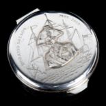 An Elizabeth II silver 'The Great Britons Collection' Horatio Nelson bicentenary box and cover,