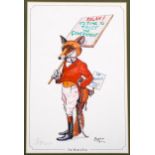 Bryn Parry (born 1956), limited edition print, The March Fox, signed in pencil, no. 345/500, 34cm