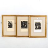 John Nash, 3 wood engravings, Ovid, from an edition of 625 copies, published 1925, image 11.5cm x