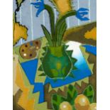 Carol Maddison, oil on canvas, still life, 76cm x 61cm, framed Good condition