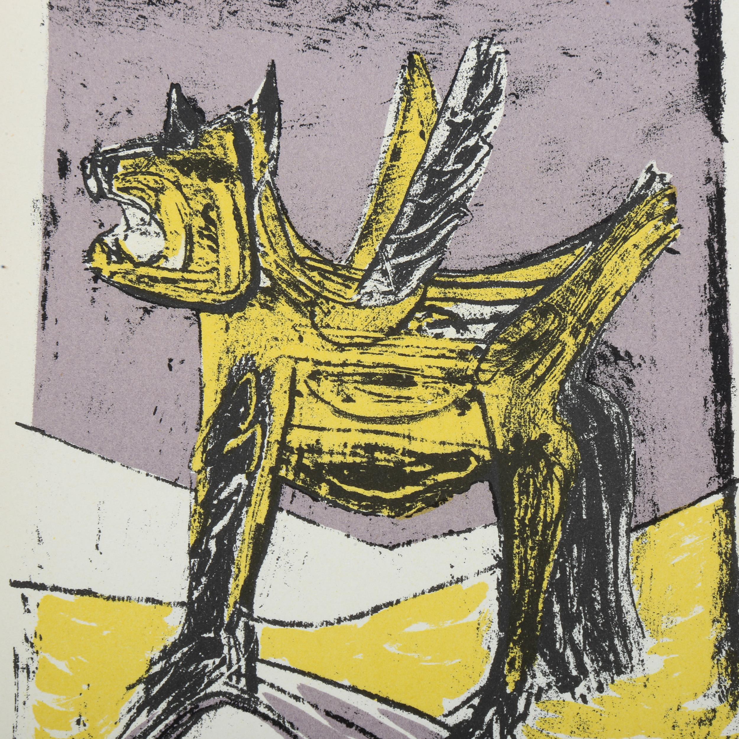 Robert Colquhoun (1914 - 1962), lithograph, Cat (from Poems of Sleep and Dreams), printed by W S - Image 2 of 4