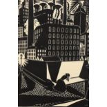 Frans Masereel (1889 - 1972), limited edition woodcut from Die Stadt, 16.2cm x 11.2cm, from the