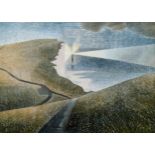 Eric Ravilious, colour print, Beachy Head, no. 88/950, image 42cm x 58cm, framed Good condition