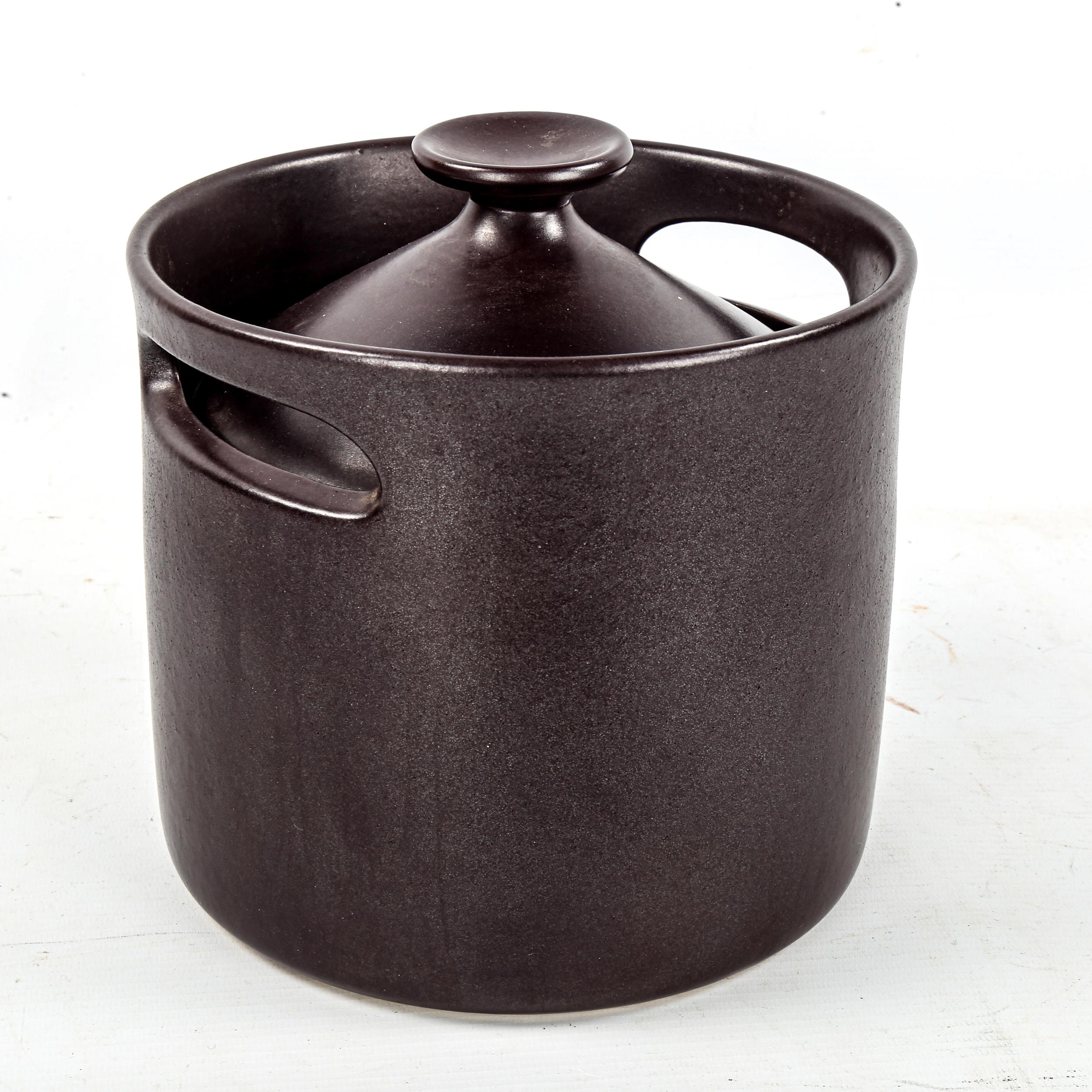 STIG LINDBERG for Gustavsberg, Sweden, a Terma Casserole Flamelfasd, stamped to base, height 17cm - Image 2 of 4