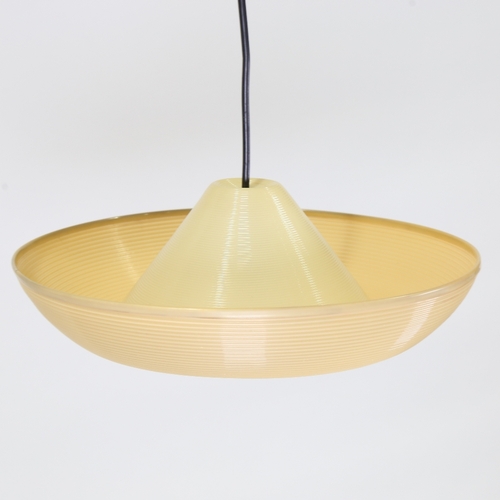 JOHN AND SYLVIA REID, Heifetz Rotaflex pendant lampshade in coiled cellulose acetate, with