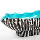 ALBERT HALLAM, & COLIN MELBOURNE, a Beswick pottery wavy-edged elongated fruit bowl or planter,