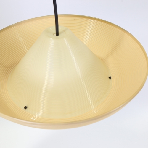 JOHN AND SYLVIA REID, Heifetz Rotaflex pendant lampshade in coiled cellulose acetate, with - Image 3 of 4